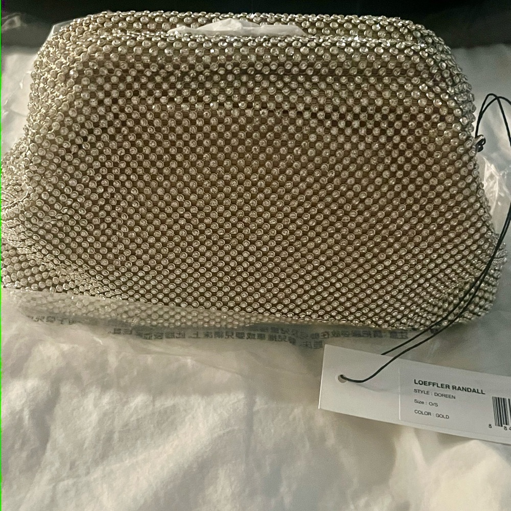 Loeffler Randall Gold Clutch